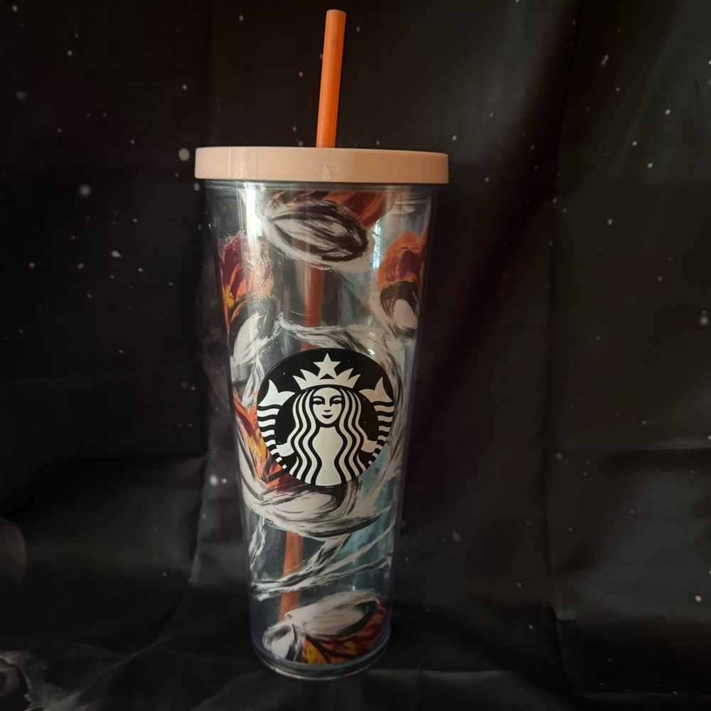 Starbucks Clear Flower Tumbler